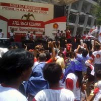 Ikut Apel Satria, Peserta Diiming-imingi Makan Dua Kali