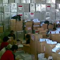 Logistik Pileg Mulai Didistribusikan