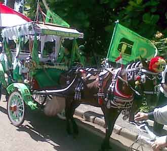 Delman Hias Awali Kampanye