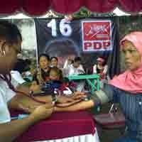 PDP Kampanye Pengobatan Gratis di Dekat Lokasisasi