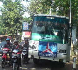 Pendukung SBY Macetkan Jakarta Timur