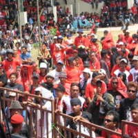  Massa PDIP Konvoi, Satu Orang Tewas Tertabrak Truk