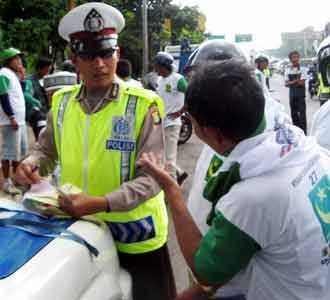 Polisi Sita Motor Simpatisan PBB
