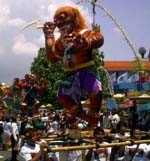 Malam Nyepi, Ogoh-ogoh Tetap Ramaikan Bali