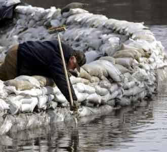 Banjir di North Dakota AS