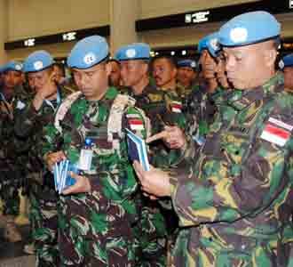 Prajurit Garuda Melaksanakan Cuti