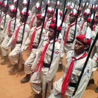 Defile Partai Gerindra Mulai Baret Merah hingga Kambing