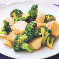 Scallop Tumis Brokoli