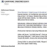 Sentimen Indonesia vs Malaysia Marak di Facebook
