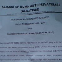 Kronologis Dukungan SP BUMN Pada Prabowo di Kantor PLN