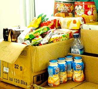 Tumpukan Bantuan di Situ Gintung