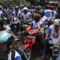 Ratusan Bus Kota Dicarter Partai Demokrat