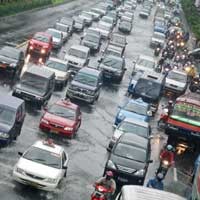 Hujan Deras, Lalin Ragunan Tersendat