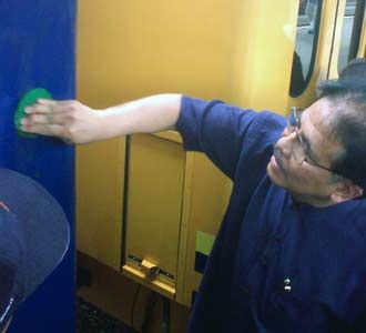 Sofyan Djalil Bersihkan Kereta