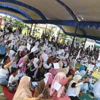 Kampanye Terakhir, Istri Walikota Depok Hadiri Doa Bersama 