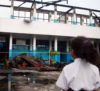 SDN 013 Pekanbaru Terbakar