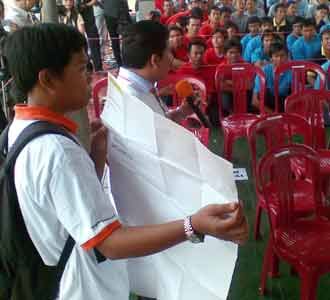 Simulasi Pencontrengan di LP Cipinang