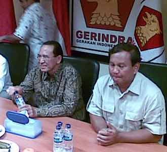 Suryadharma Ali Sowan Prabowo