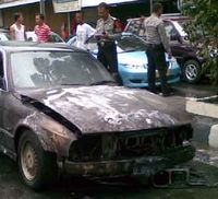 BMW Terbakar Harmoni Ditutup