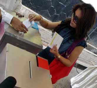 Mayangsari Nyontreng Tanpa Bambang Tri