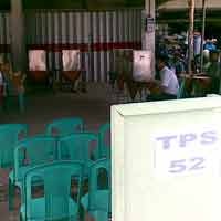 TPS di Kompleks Kodam V/Brawijaya Sepi Penyontreng