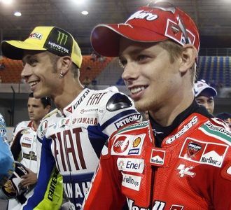 Hujan Tunda Duel Rossi vs Stoner