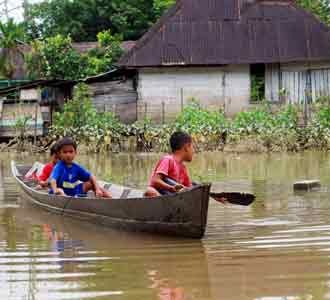 Banjir di Riau Meluas