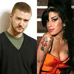 Amy Winehouse Pikir-pikir Duet Bareng Justin Timberlake