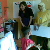 Siswa PG-TK Anak Pemulung Dikenalkan Profesi Wartawan