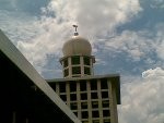 Lafaz Allah di Kubah Kecil Masjid Istiqlal Bengkok