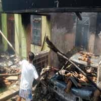 Rumah Ketua GNPK Dibakar Orang Gila