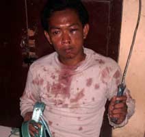 Pemulung Nyambi Mancing Jadi Bulan-bulanan Warga