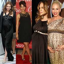 Baju Pesta Selebriti Berperut Buncit