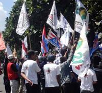 26 Parpol Demo KPU Kota Bandung