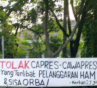 Tolak Capres Pelanggar HAM