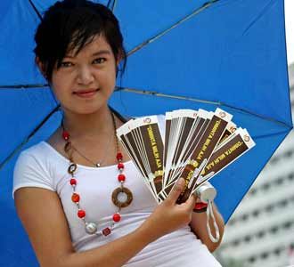 Gadis Cantik Cinta Pilpres Damai