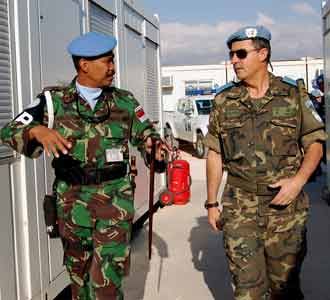 Komandan UNIFIL Kunjungi Satgas POM TNI