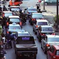 Hujan Gerimis, Lalu Lintas Jakarta Macet
