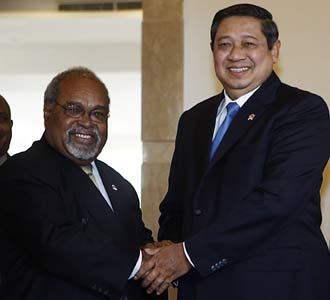 SBY Terima PM Papua Nugini 