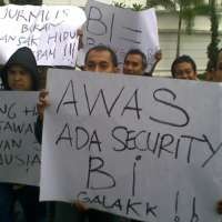 Wartawan Bandung Demo BI 