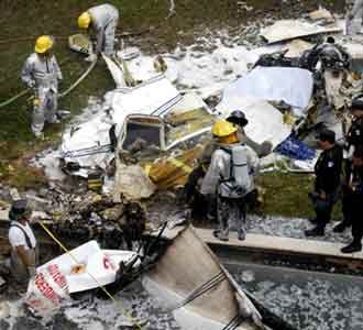 Pesawat Jatuh di Guatemala