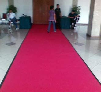 Karpet Merah Sambut Capres di KPU