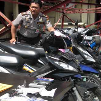 Komplotan Maling Motor Antar Provinsi Dibekuk
