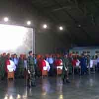 Siap Dipulangkan, 44 Jenazah Disemayamkan di Lanud Iswahyudi 