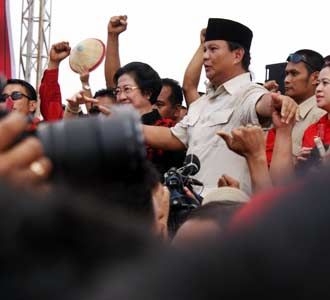 Meriahnya Deklarasi Mega-Prabowo