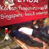 Upah Tak Dibayar, FSPM Kemping di Depan Hotel 