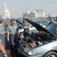 Mobil Dinas Koarmatim Diperiksa Kasarmatim