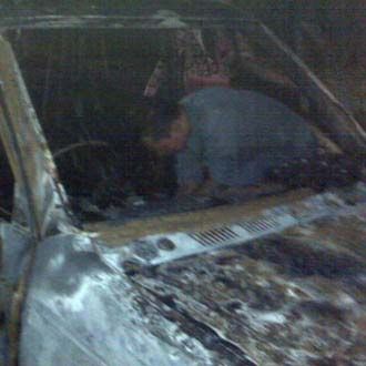 Kijang Terbakar di Tol Sidoarjo