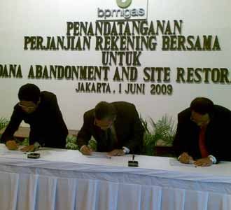 Enam KKS Migas Buat Rekening Bersama