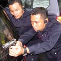 Polda Jatim Gelar Simulasi Pengamanan Capres-Cawapres